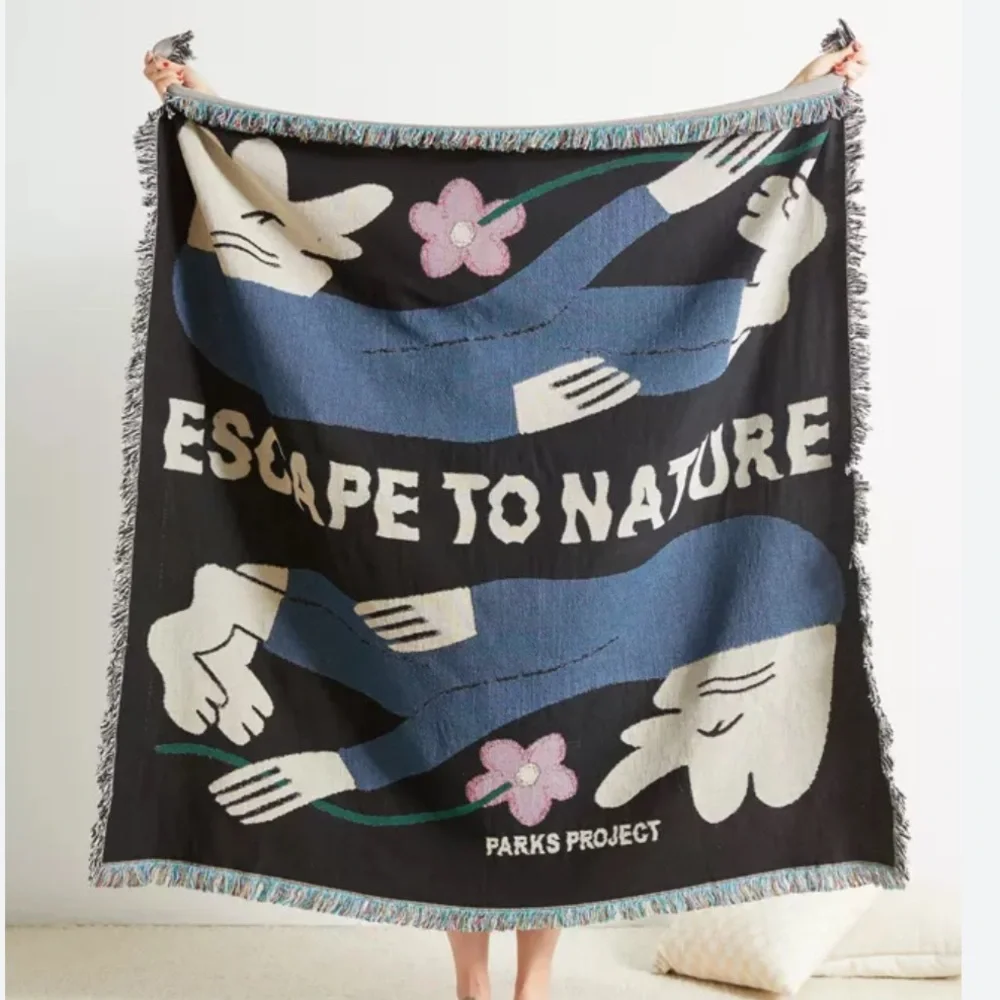 NWOT Parks Project UO Exclusive Escape To Nature Throw Blanket